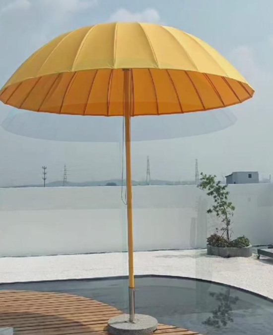 民宿戶外遮陽革命：50個餐位羅馬傘系統(tǒng)管理術(shù)，客單價提升30%